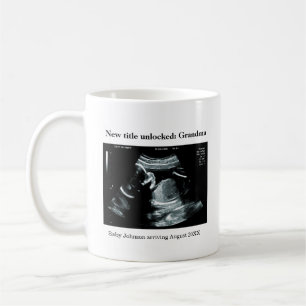 Caneca De Café Anúncio de Gravidez com Ultrassom – Vovó em breve