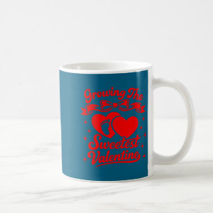 Caneca De Café Anúncio de Gravidez Crescendo O Valentim Mais Doce