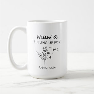 Caneca De Café Anúncio de Gravidez Presente de Maternidade Mamãe