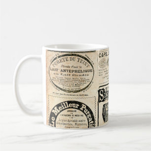 Caneca De Café Anúncio de jornal francês em 1897