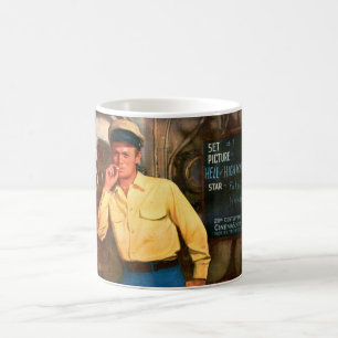 Caneca De Café Anúncio de Richard Widmark para o inferno e o