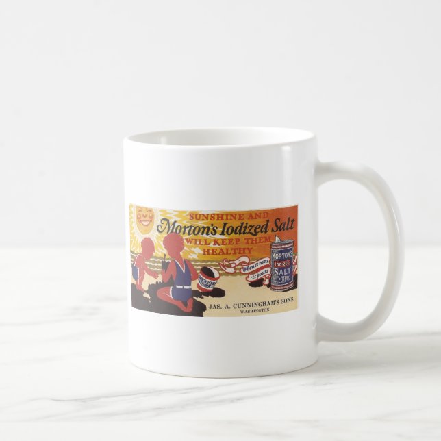 Caneca De Café Anúncio de Sal Iodado Morton (Direita)