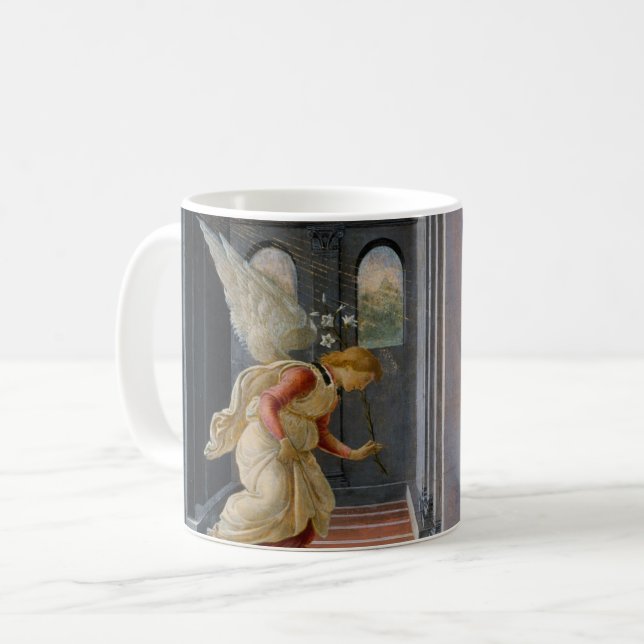 Caneca De Café Anúncio de Sandro Botticelli (Frente Esquerda)