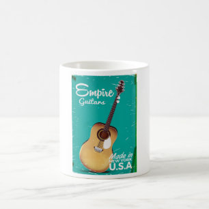 Caneca De Café Anúncio de violão acústico vintage