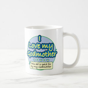 Caneca De Café Anúncio pago por meu azul da madrinha