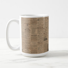 Caneca De Café Anúncios do Passado, NY 1856