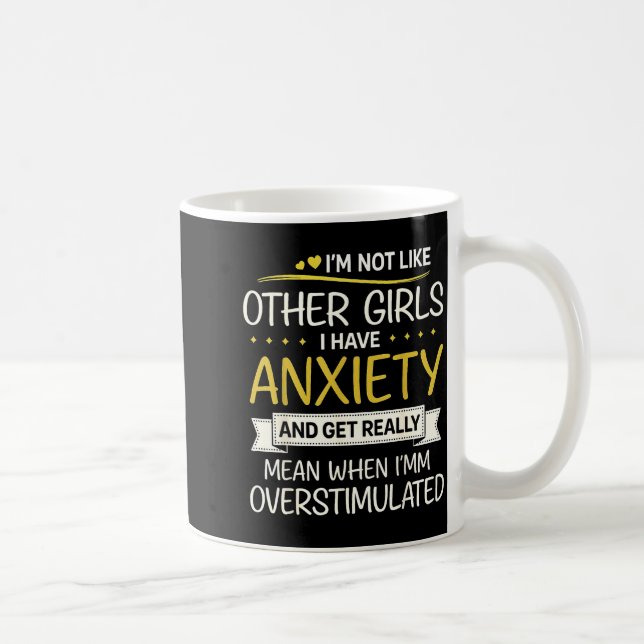 Caneca De Café Anxiety Humor For Women With Overstimulation  (Direita)