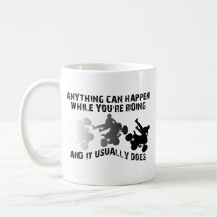 Caneca De Café Anything Can Happen ATV Quad Funny Mug