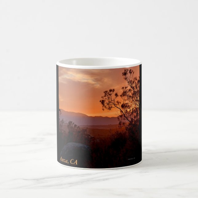 Caneca De Café Anza, CA Sunset Coffee Mug (Centro)