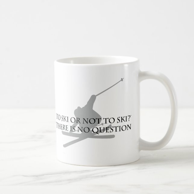 Caneca De Café Ao esqui ou para não esquiar (Direita)