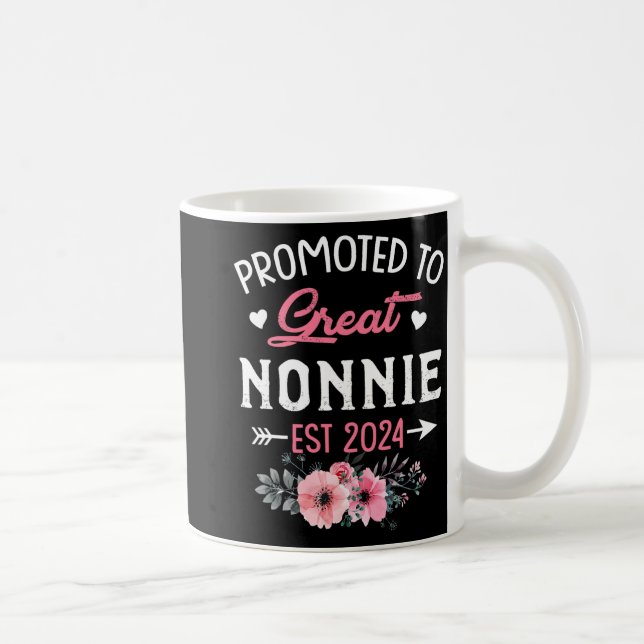 Caneca De Café Ao Excelente Nonnie Est 2024 Flower (Direita)