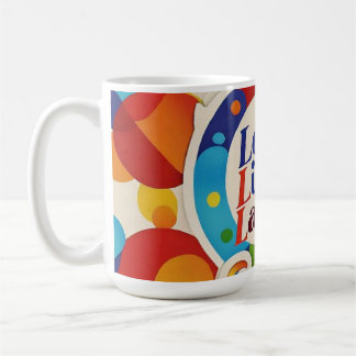 Caneca De Café "Ao Vivo, Ria, Amor Incondicional"