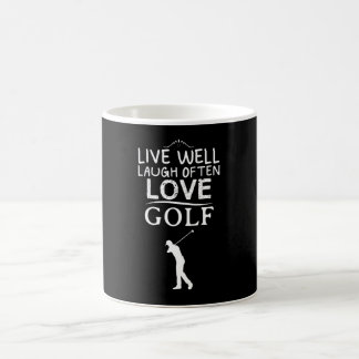 Caneca De Café Ao Vivo, Ria Muitas Vezes, Ama Golfe...