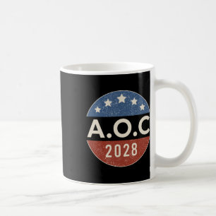 Caneca De Café Aoc Alexandria Ocasio Cortez 2028 Para O President