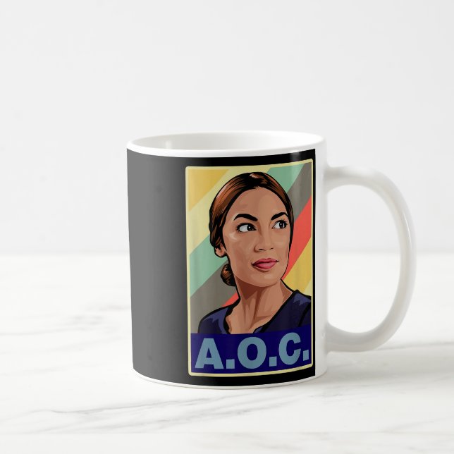 Caneca De Café Aoc Alexandria Ocasio-cortez Primeiro Presidente F (Direita)
