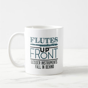 Caneca De Café Apaga a Banda de Marcha de Fluto Frontal