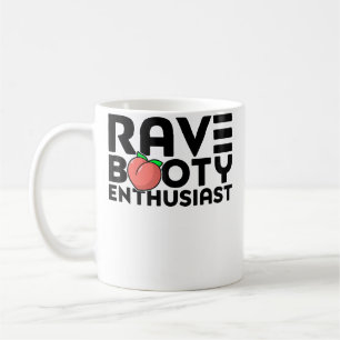 Caneca De Café Apaixonado por Rave Booty Citação Edm Música Festi