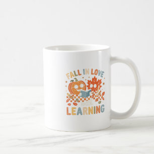 Caneca De Café Apaixonar-se pela Aprendizagem Outono Abóbora Prof