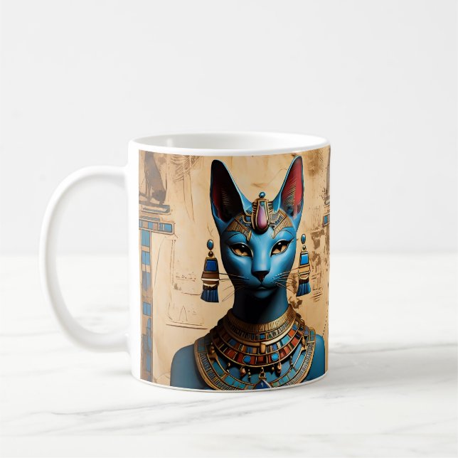 Caneca De Café Apanhe o antigo Deus Egípcio dos Gatos (Esquerda)