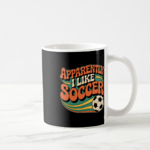 Caneca De Café Aparentemente Eu Gosto de Futebol Apaixonada por F