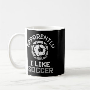 Caneca De Café Aparentemente Eu Gosto de Futebol – Design Diverti
