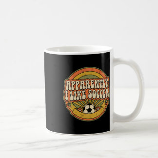Caneca De Café Aparentemente Eu Gosto de Futebol Retro Dia de Jog