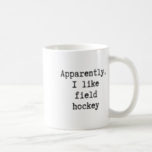 Caneca De Café Aparentemente Eu Gosto de Hóquei em Campo Divertid
