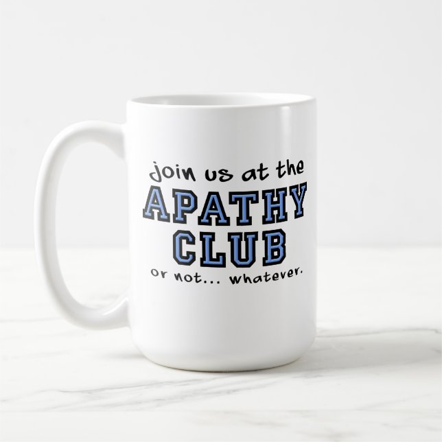 Caneca De Café Apathy Club Funny Mug (Esquerda)