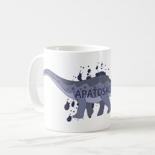 Caneca De Café Apatossauro (Frente Esquerda)