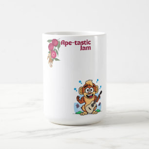 Caneca De Café Ape-tastic Jam: Música para os selvagens
