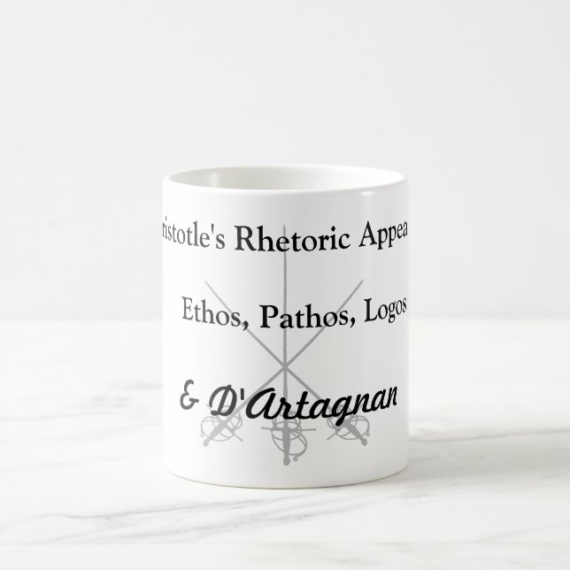 Caneca De Café Apelações da retórica de Aristotle (Centro)
