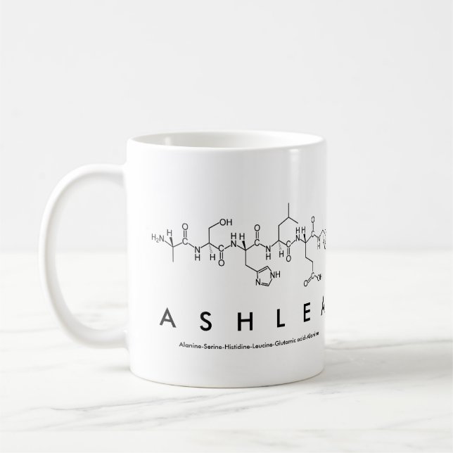 Caneca De Café Apelido de Ashlea (Esquerda)