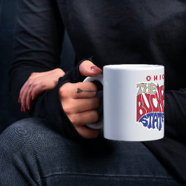 Caneca De Café Apelido Word Art de Ohio