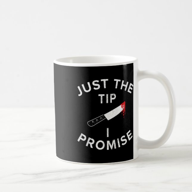 Caneca De Café Apenas a Ponta Eu Prometo Punhal de Pun Engraçado  (Direita)