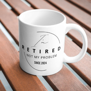 Caneca De Café Apenas aposentadoria de classe de pinos simples
