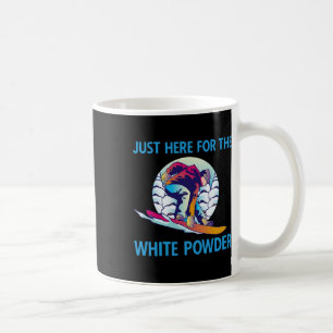Caneca De Café Apenas aqui para a Pó Branca Retro 90s 80s Snowb