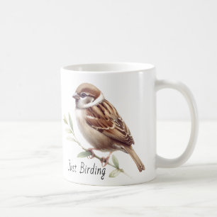Caneca De Café Apenas Birding Sparrow