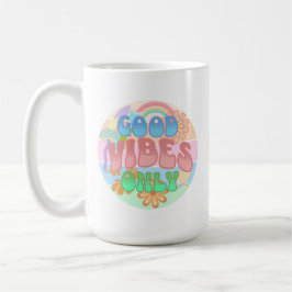 Caneca De Café Apenas Boas Vibrações | Retro Vintage