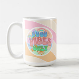 Caneca De Café Apenas Boas Vibrações | Vintage Retrô