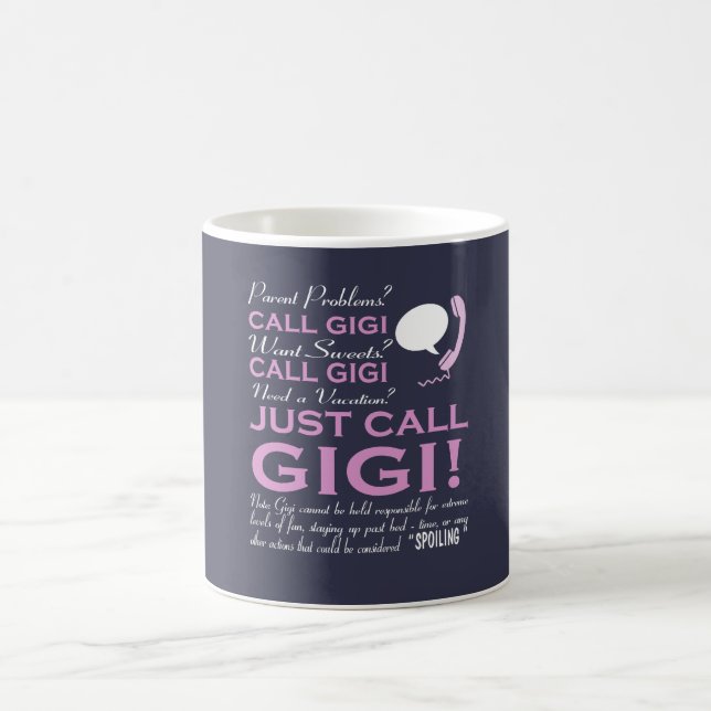 CANECA DE CAFÉ APENAS CHAMADA GIGI! (Centro)