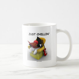 Caneca De Café Apenas Chillin (duque Mascote Caráter de Java)