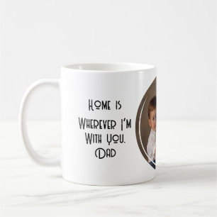 Caneca De Café Apenas com você está em casa Foto personalizada