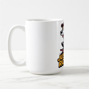 Caneca De Café Apenas Continue Rolando – Edição Funky Skate Dog
