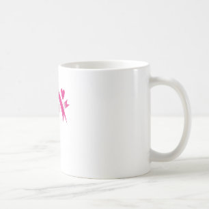 Caneca De Café Apenas Curta-A A Cor Rosa Do Cancer Da Mama Sensib