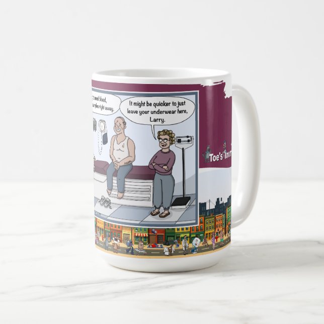 Caneca De Café Apenas Deixe Sua Roupa Íntima | Camiseta Clássica  (Frente Esquerda)