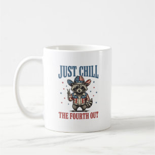 Caneca De Café Apenas Esfrie O Quarto Patriota Camisa De Guaxinim