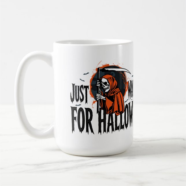 CANECA DE CAFÉ APENAS ESPERANDO O HALLOWEEN (Esquerda)