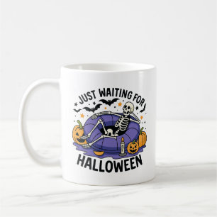Caneca De Café Apenas Esperando pelo Halloween – Temporada Assust