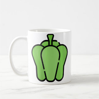 Caneca De Café Apenas Gosto Muito de Pimentão Pimentão Verde
