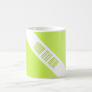 Caneca De Café APENAS gradações de COR primavera verde + texto